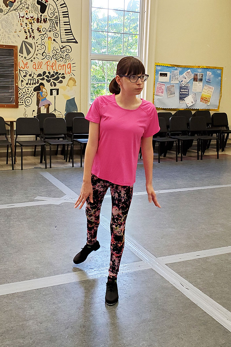 Jackie in dance class