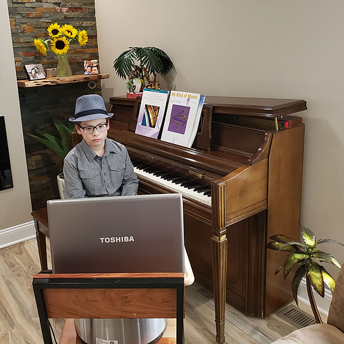 Hochstein students perform recitals – on Zoom!