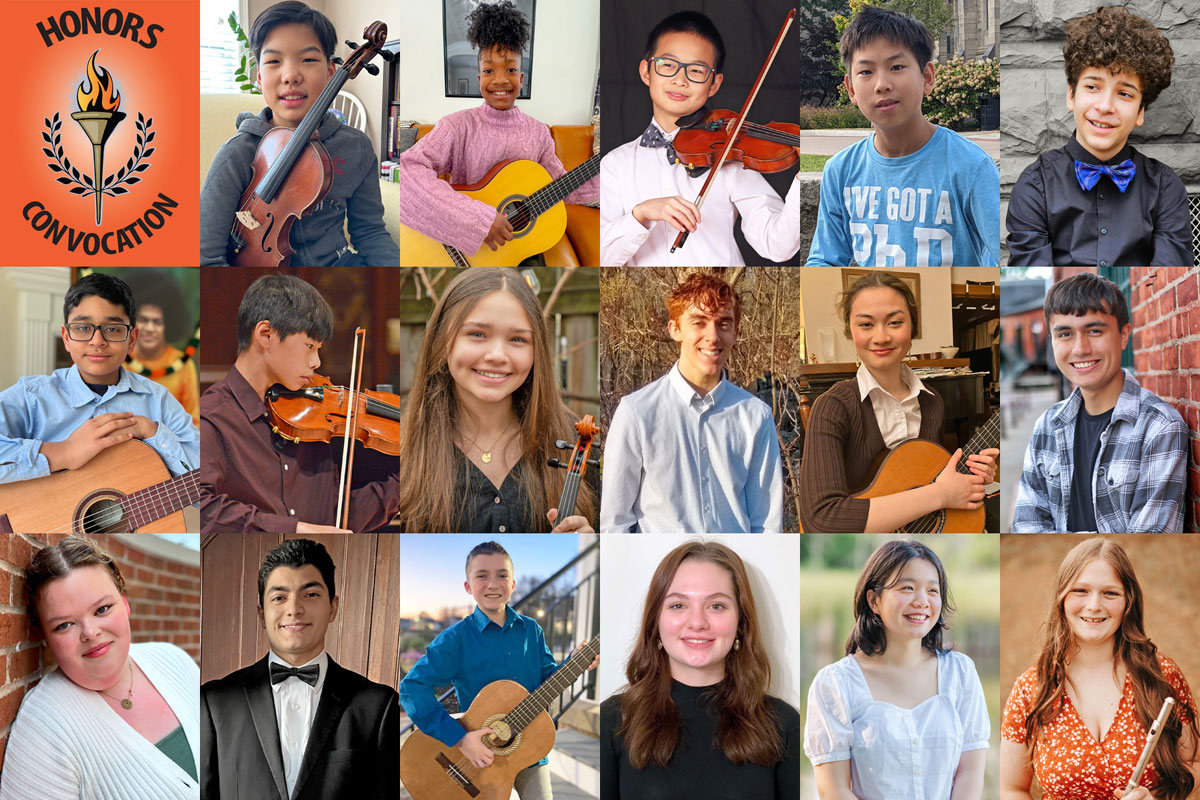 Hochstein students earn Merit Scholarships, Honors Certificates, and perform at Honors Convocation