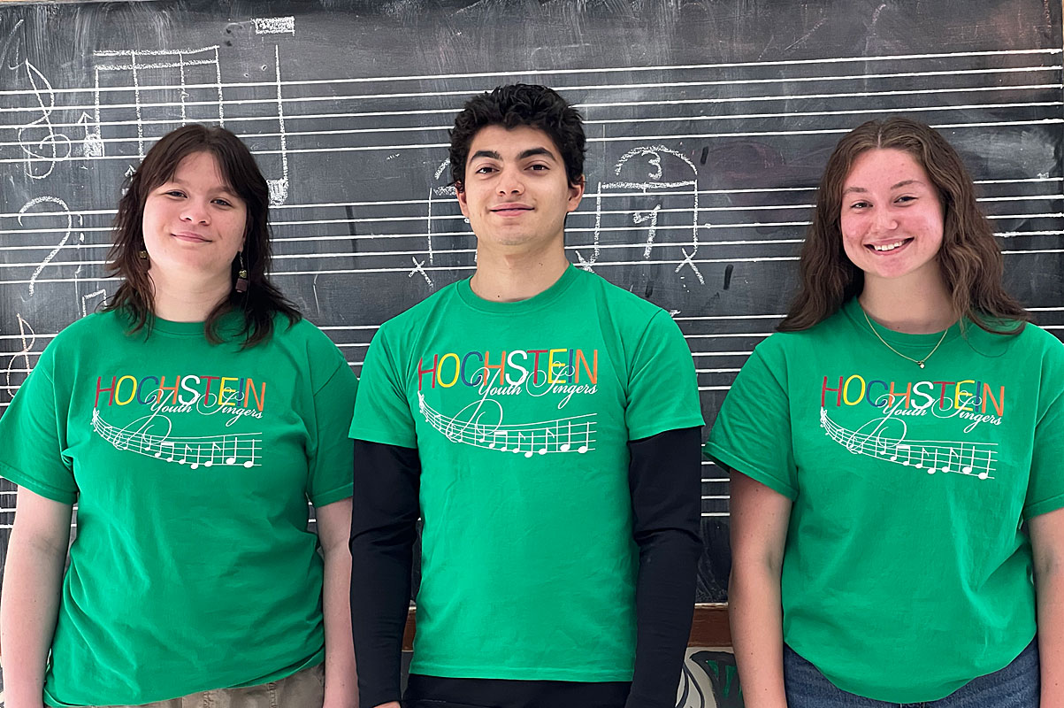 Three graduating seniors have been singing at Hochstein for years 