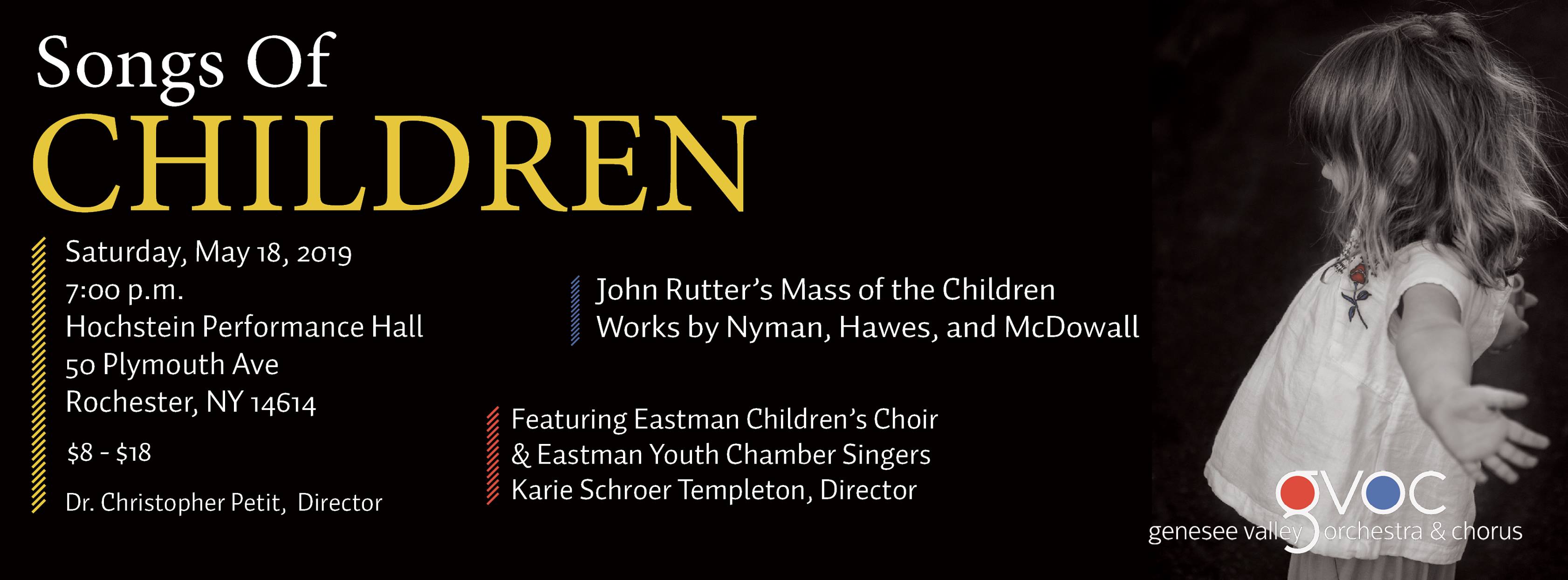 Genesee Valley Orchestra and Chorus Concert - "Songs of Children"